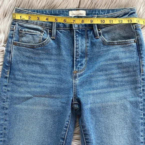 Driftwood x Free People Farrah Flare Slit Golden Gates Boho Embroidered Jeans 25 - Picture 11 of 13